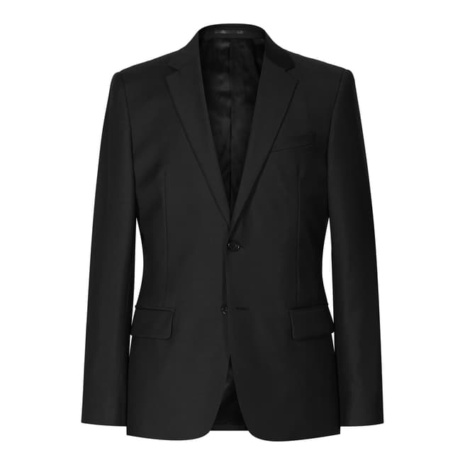 Reiss Black Harry B Modern Wool Suit Jacket