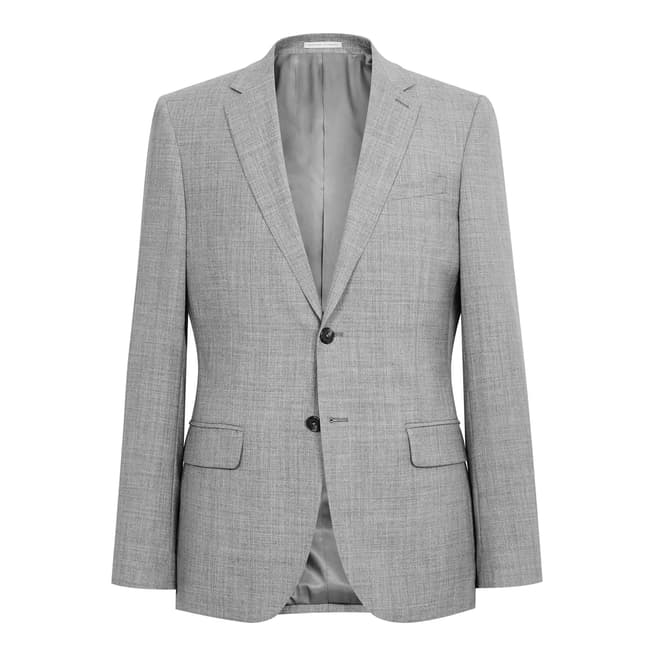 Reiss Grey Bravo Modern Wool Suit Jacket