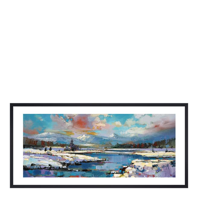 Scott Naismith Glen Spean Snow Framed Print, 30x60cm