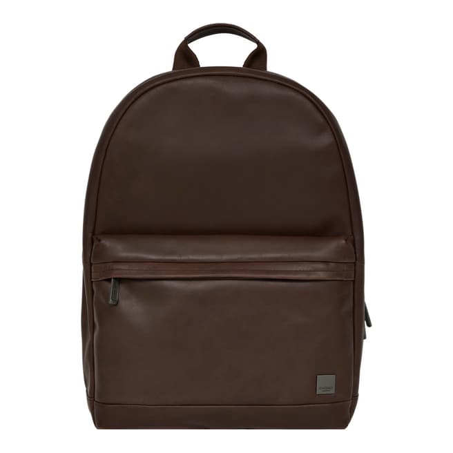 Knomo Brown Albion 15 Inch Leather Backpack