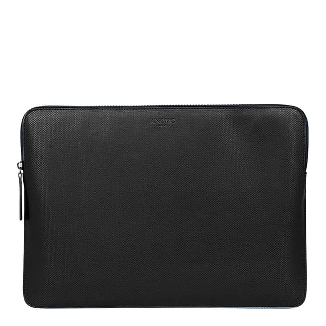 Knomo Knomo Black Embossed 12 inch Macbook Sleeve