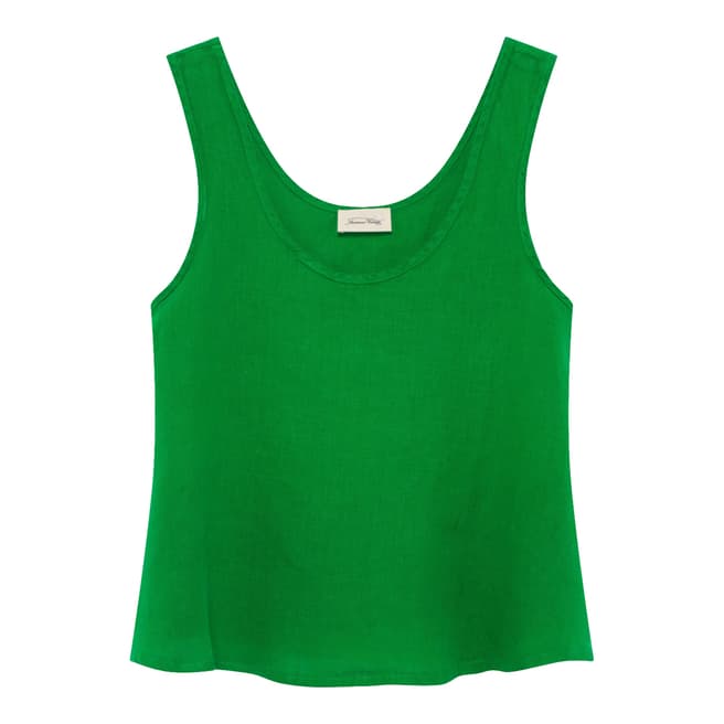 American Vintage Green Sleeveless Round Neck Top