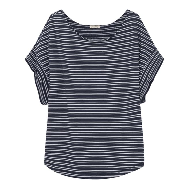 American Vintage Multi Boat Collar Short sleeves Large Striped Tee-Shirt