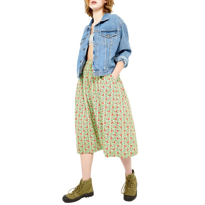 American Vintage Multi Printed Mid-Skirt