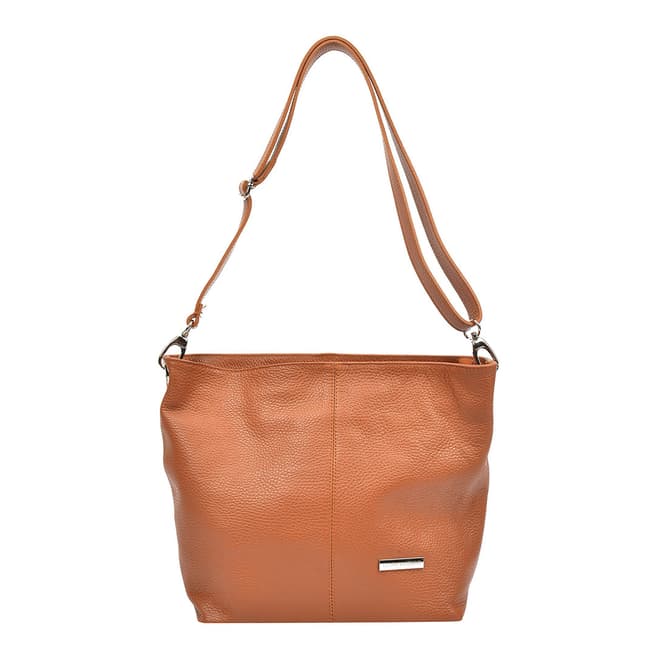 Luisa Vannini Rust Shoulder Leather Bag