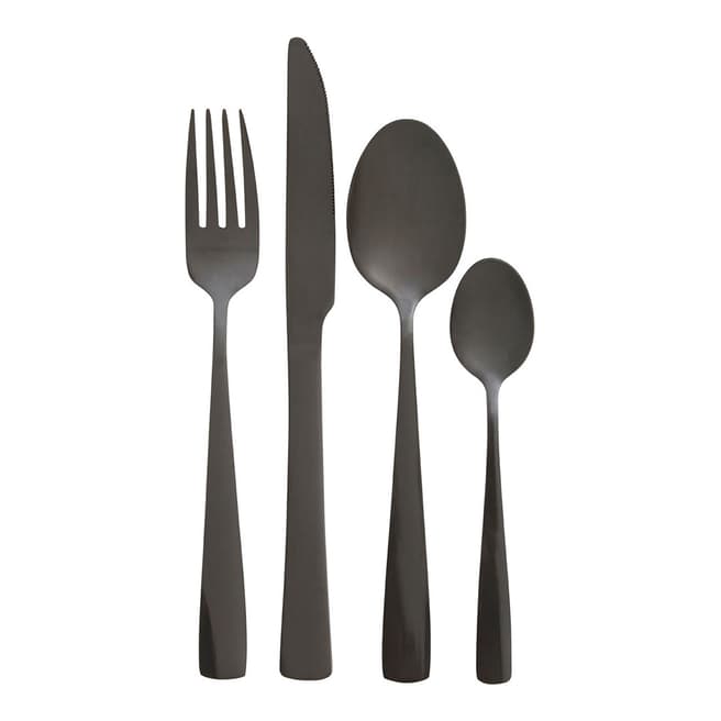 Premier Housewares 16 Piece Avie Onyx Cutlery Set