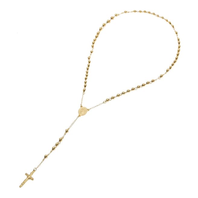 Stephen Oliver 18K Gold Religious Rosary Necklace