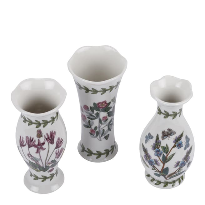 Portmeirion Set of 3 Botanic Garden Mini Vases