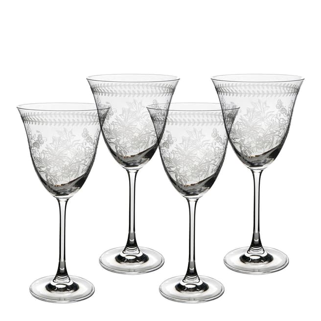 Portmeirion Set of 4 Botanic Garden Wine Glasses, 260ml
