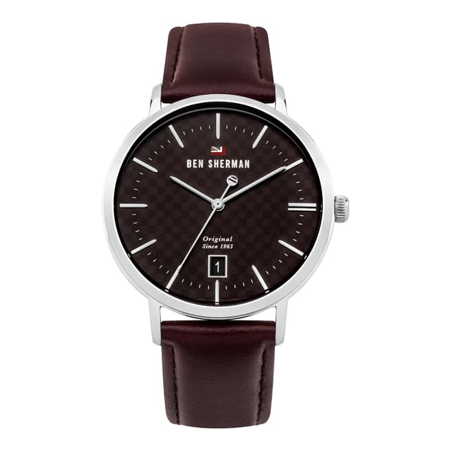 Ben Sherman Port & Brown Leather Strap Watch