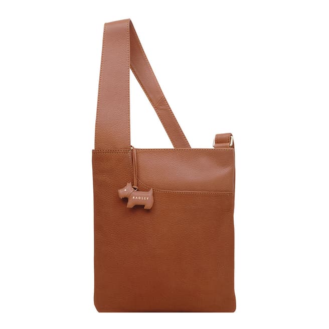 Radley Tan Medium Crossbody Pocket Ziptop Bag