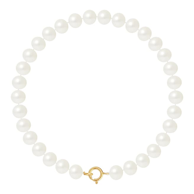Just Pearl Gold Round Pearl Row Bracelet 6-7mm