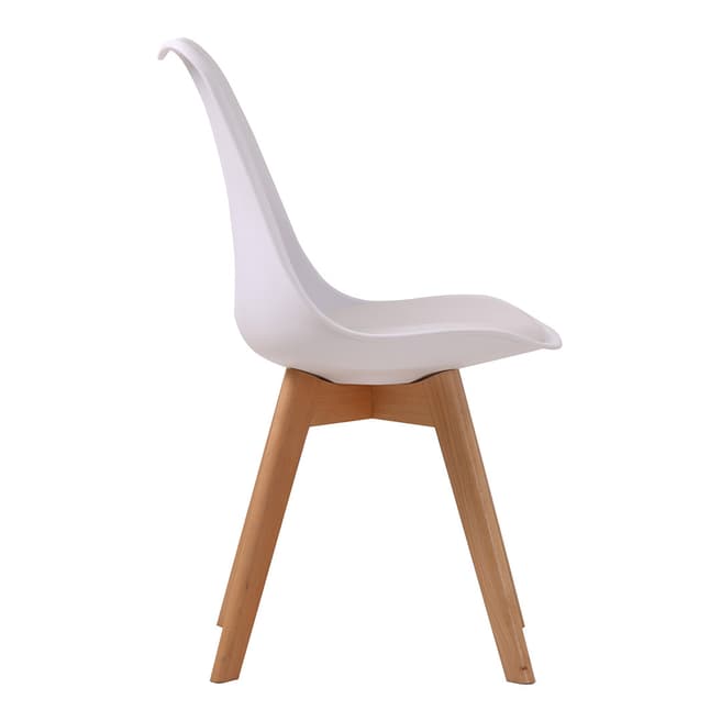 Furniture Interiors Louvre Chairs (Pack Of 2) White