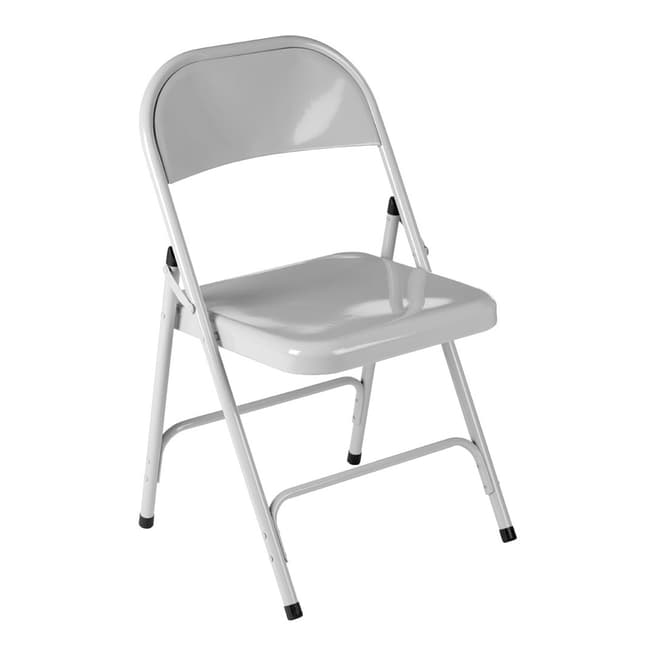 Fifty Five South Folding Chair, Metal, White