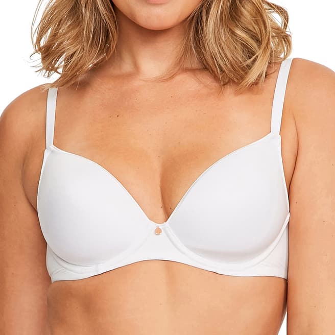 Figleaves White Smoothing Plunge Bra
