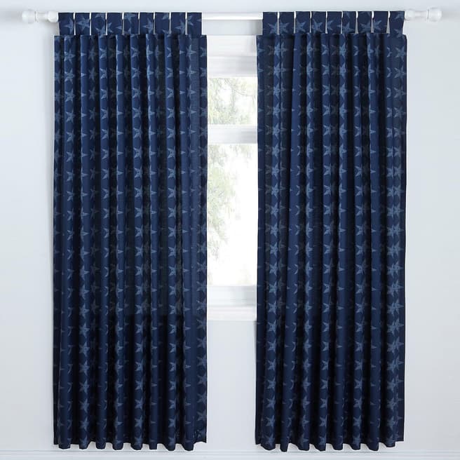 Catherine Lansfield Stars & Stripes 168x183 Curtains