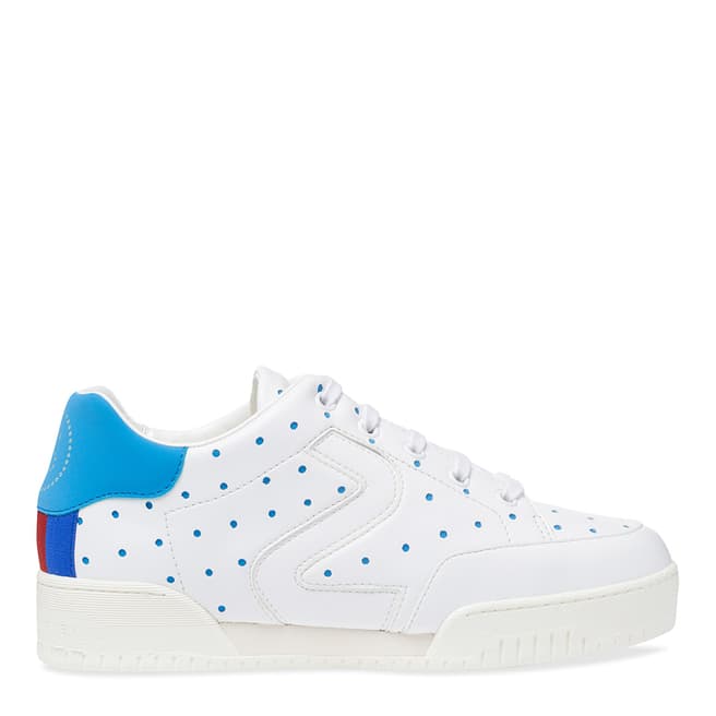 Stella McCartney White & Blue Fluo Sneaker