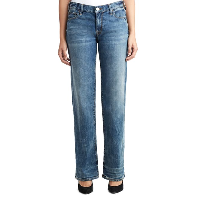 True Religion Dusted Sapphire Rumer Loose Relaxed Jeans