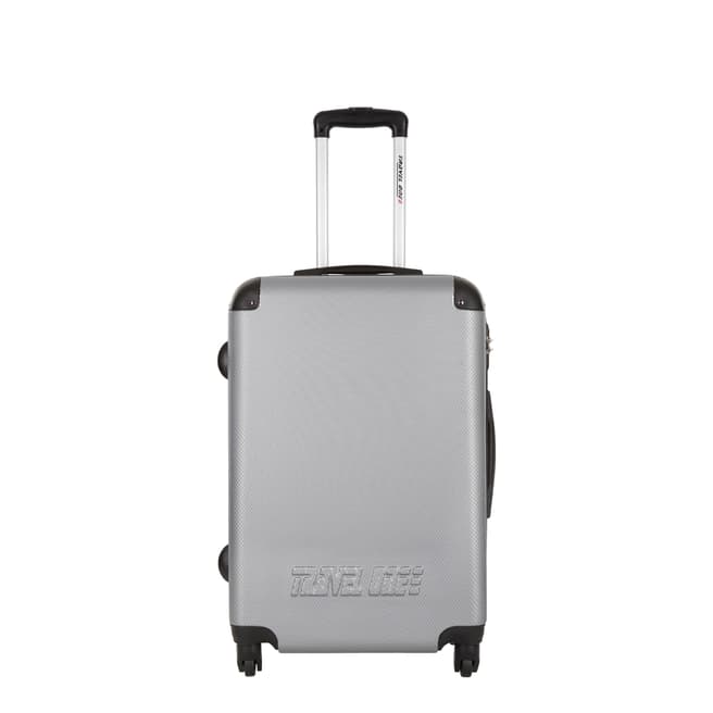 Travel One Silver 4 Wheel calev Suitcase 50cm