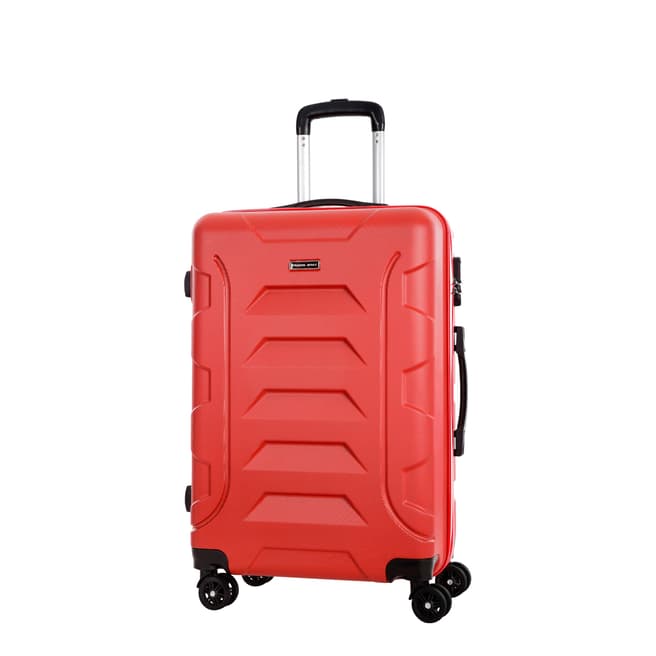 Travel One Red 8 Wheel Nilsen Suitcase 50cm