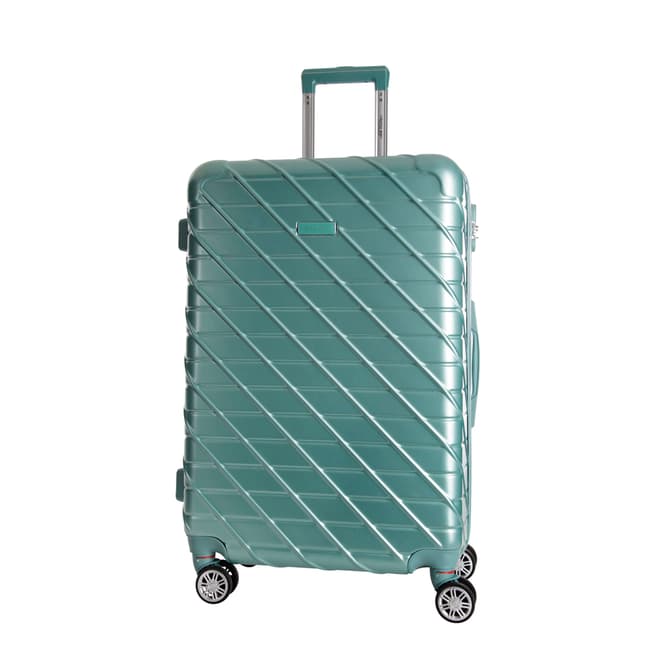Travel One Green 8 Wheel Leiria Suitcase 55cm