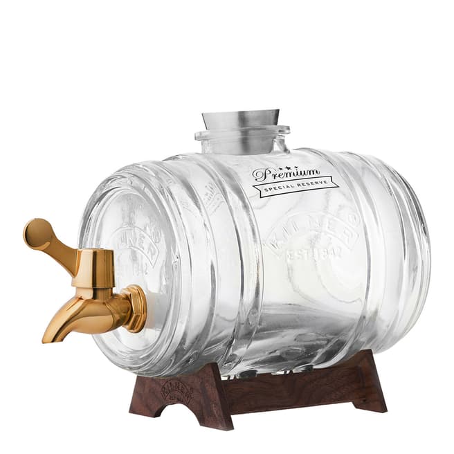 Kilner Barrel Dispenser With Brass Tap, 1L