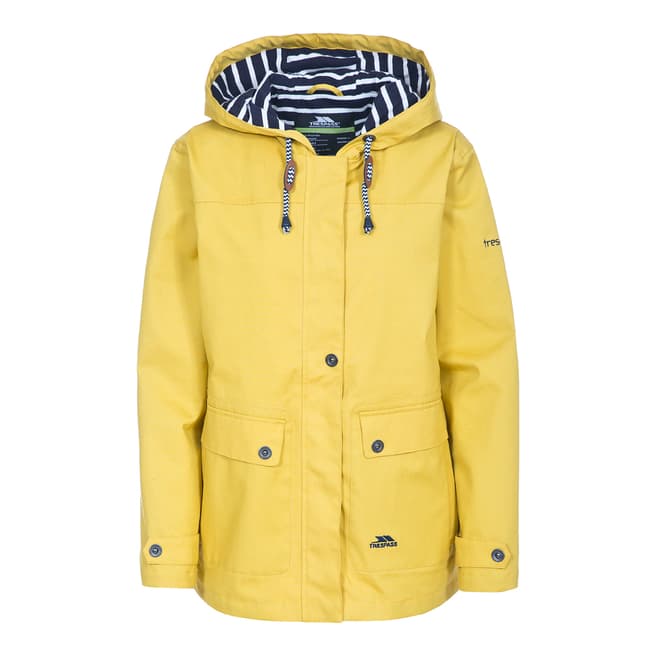 Trespass Yellow Seawater Waterproof Hooded Jacket