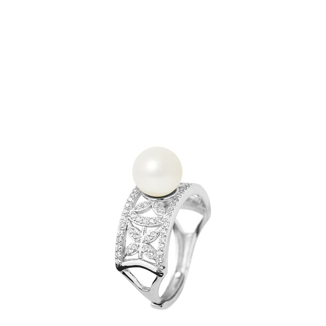 Ateliers Saint Germain Natural White Round Pearl Ring 8-9mm