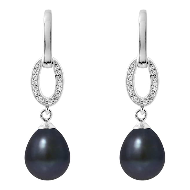 Ateliers Saint Germain Black Tahiti Pear Pearl Earrings 8-9mm