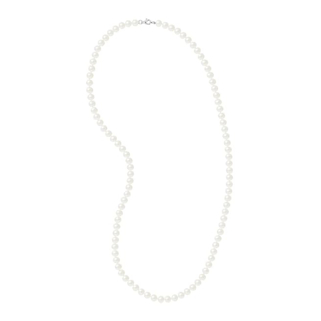 Ateliers Saint Germain Natural White Half Round Pearl Necklace 6-7mm