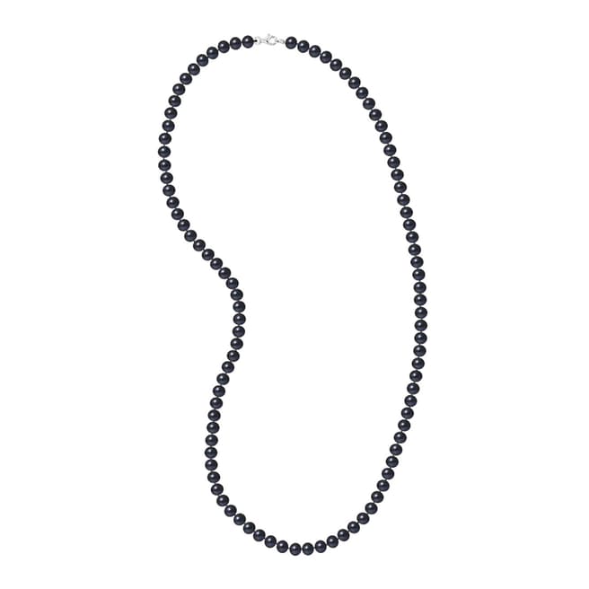 Ateliers Saint Germain Black Tahiti Half Round Pearl Necklace 3-4mm