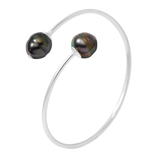 Atelier Pearls Tahiti/Silver Circle Pearl Bracelet 10-11mm