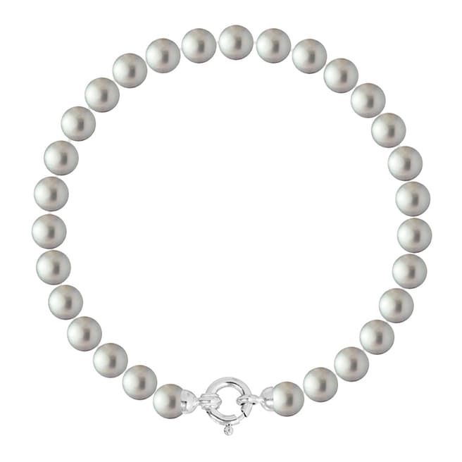 Atelier Pearls Grey Row of Round Pearl Bracelet 6-7mm