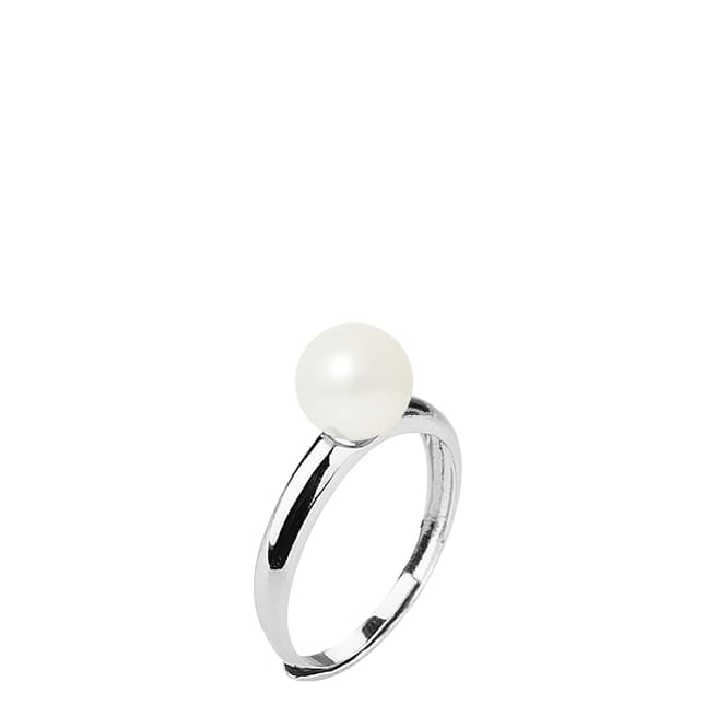 Ateliers Saint Germain Natural White Round Pearl Ring 7-8mm