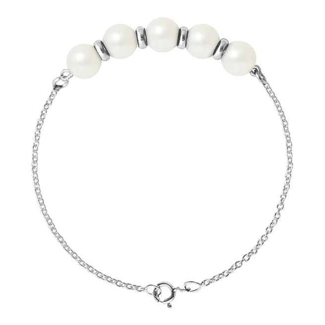 Ateliers Saint Germain Natural White Round Pearl Bracelet 6-7mm