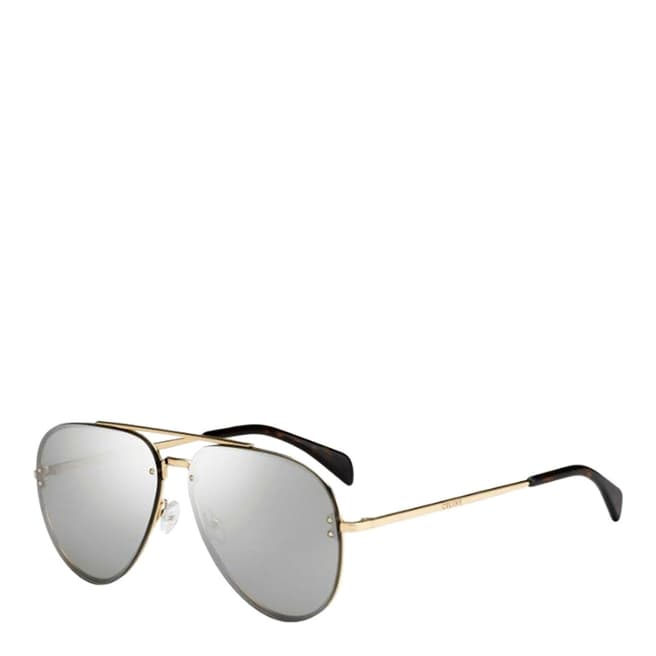 Celine Women's Gold/Grey Aviator Sunglasses 60mm
