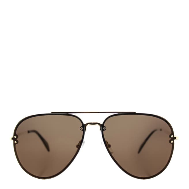 Celine Women's Brown/Gold Aviator Sunglasses 58mm