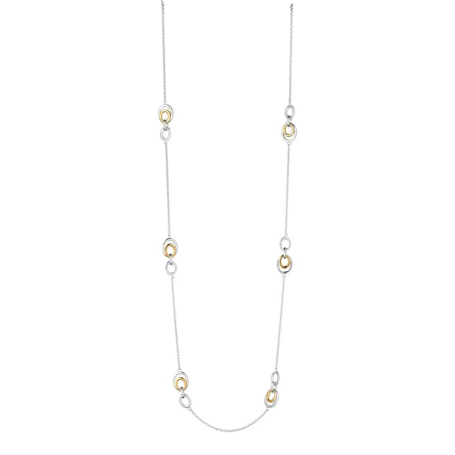 Links of London Sterling Silver & 18kt Yellow Gold Vermeil Linked Oval Necklace
