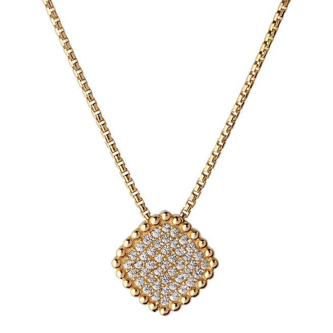 Links of London 18K Yellow Gold Vermeil Pure Square Necklace