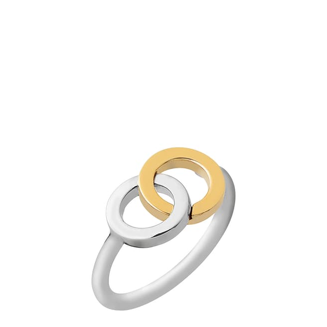 Links of London Sterling Silver & 18kt Yellow Gold Vermeil Linked Ring