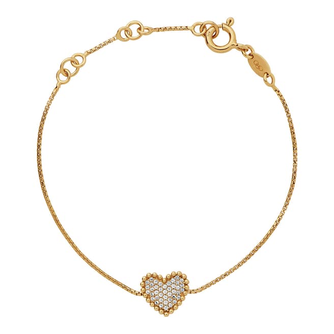 Links of London 18K Yellow Gold Vermeil Pure Heart Bracelet