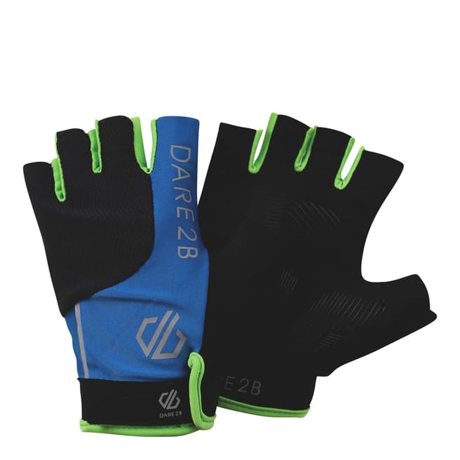 Dare2B Blue/Black Forcible Fingerless Cycling Gloves