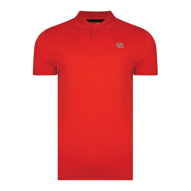 Dare2B Red Delineate Polo Shirt