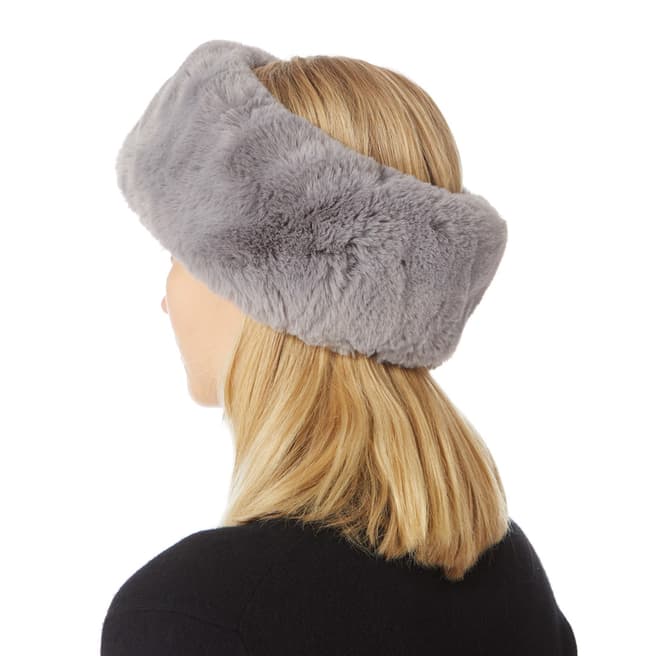 JayLey Collection Grey Faux Fur Headband