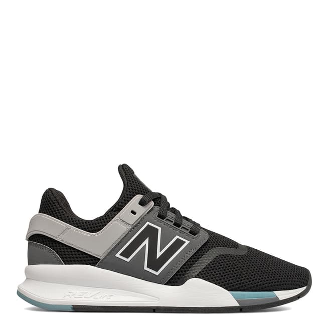 New Balance Black & Grey 247 Sneakers 