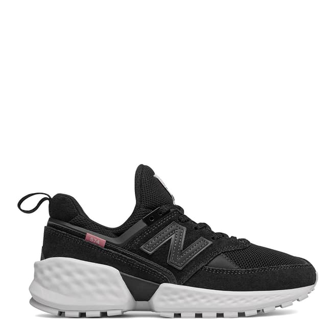 New Balance Black & White 574 Sport Sneaker