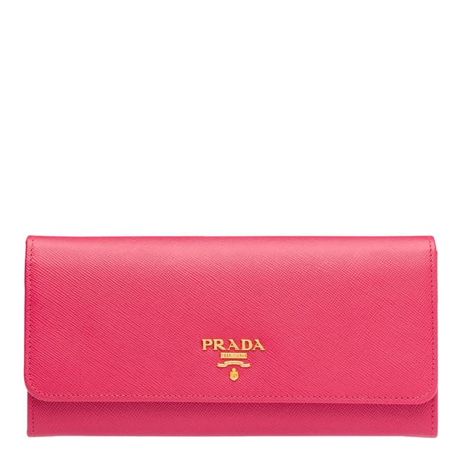 Prada Pink Prada Leather Wallet