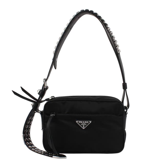 Prada Black Prada Leather Shoulder Bag