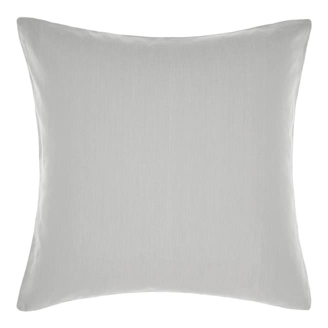 Linen House Nimes Linen Large Square Pillowcase, Grey