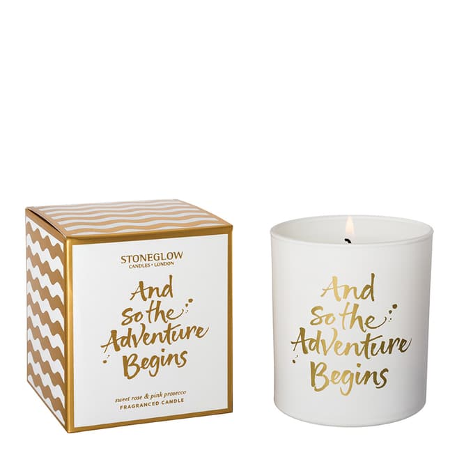 Stoneglow Candles Occasions - And So The Adventure Begins Tumbler